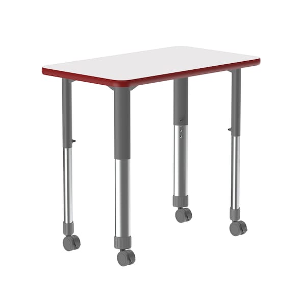 HPL Collaborative Desk - Casters - Rec